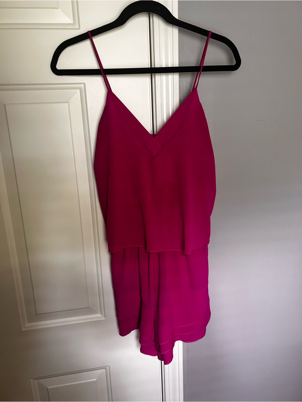 fab'rik Hot Pink Spaghetti Strap Romper